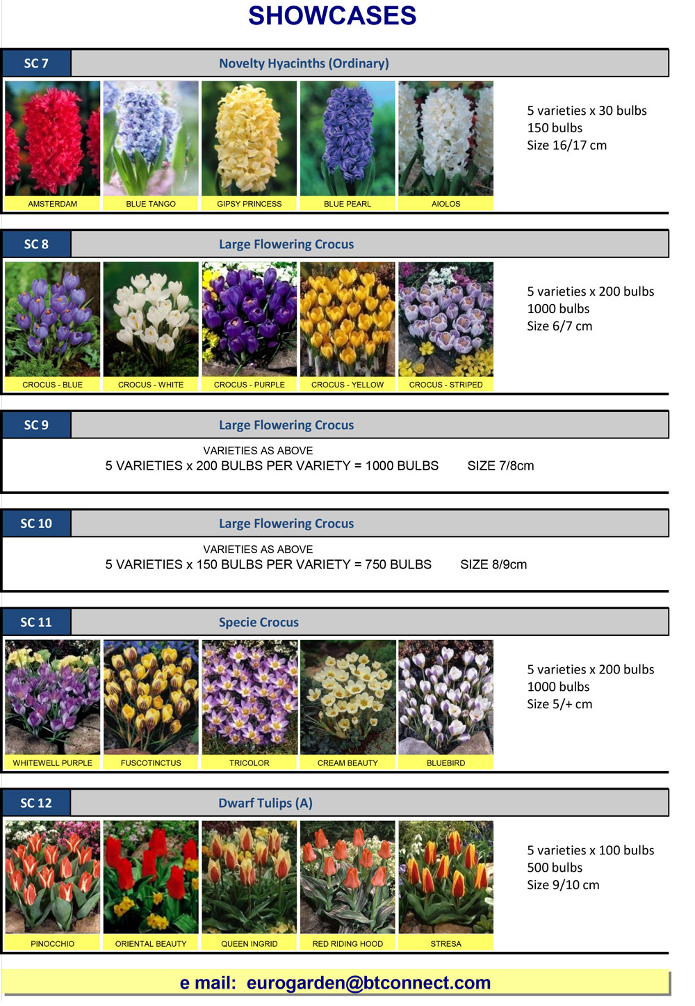 Eurogarden, SPALDING Wholesale Flower Bulbs, Perennials & Lilies